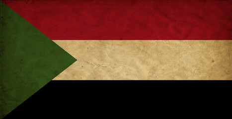 Sudan grunge flag