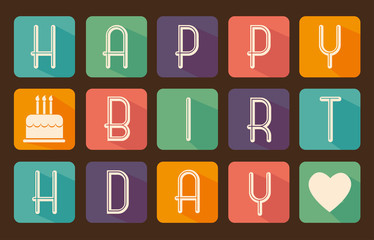 Birthday design, vector illustration.