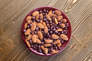 chocolate and almond nuts