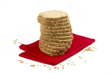 Slices of wheat bread