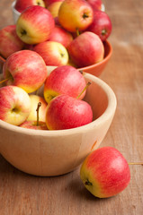 red apples isolated on white