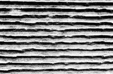 Concrete wall with horizontal stripes