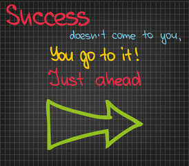 Sucess does not come to you
