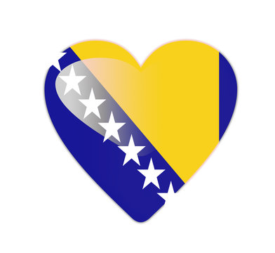 recommend clip art: Bosnia and Herzegovina 3D heart shaped flag