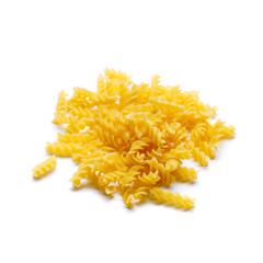 Closeup of Fusilli swirl pasta