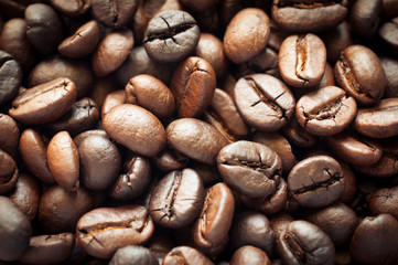 roasted coffee beans, can be used as a background