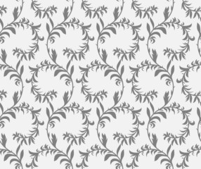 Seamless texture, floral theme.