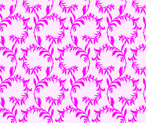 Seamless texture, floral theme.