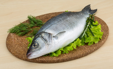 Raw seabass