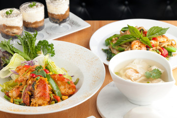 Variety of Thai Food Dishes