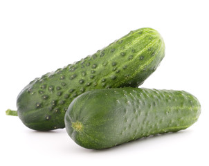 Cucumber vegetable  isolated on white background cutout