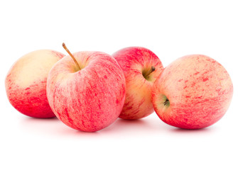 Red apple isolated on white background cutout