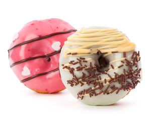 doughnut or donut isolated on white background cutout