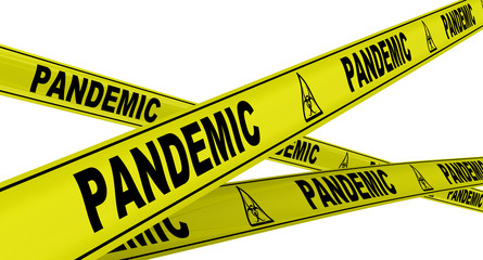 Пандемия (pandemic). Желтая оградительная лента