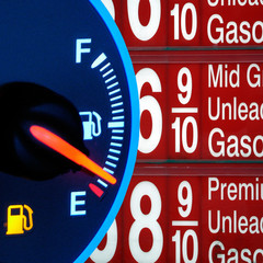 Gas prices and empty tank