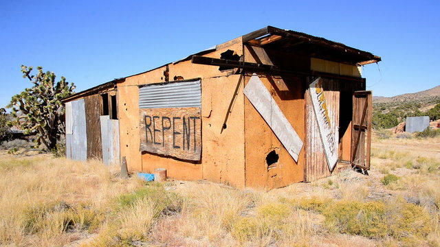 Abandon Mining Camp in the Mojave Desert