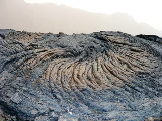 Papier Peint photo autocollant Volcan Bourrelets de lave cordée à Fogo
