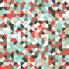 Mosaic colorful background of geometric shapes.