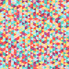 Mosaic colorful background of geometric shapes.