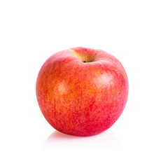 ripe apple on white background