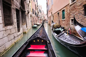 Fotobehang Gondels Venetië, Italië
