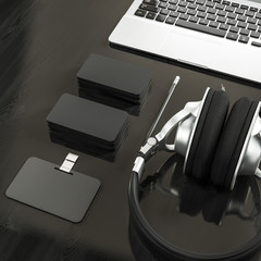 Mockup business template. High resolution.