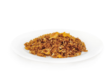 Thai food (Stir Fried Preserved Radish with Egg)