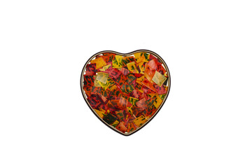 Heart from Colorful Leaves