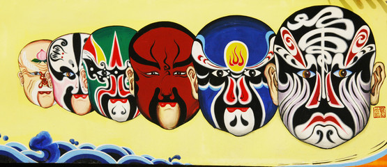 Fototapeta premium 중국의 벽화