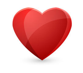 Big Red Heart, Vector Illustration