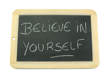 Obraz premium slate believe in yourself