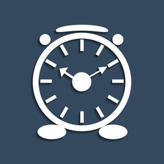 Alarm clock icon. Vector