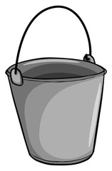 Small grey bucket