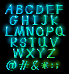 Sparkling big letters
