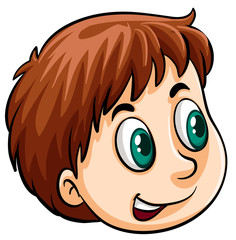 Fototapeta premium A young man's head