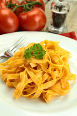 tagliatelles à la tomate