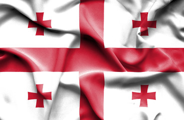 Georgia waving flag
