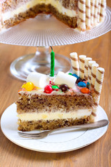 Banana layered cake