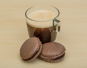 Coffee with macaroons