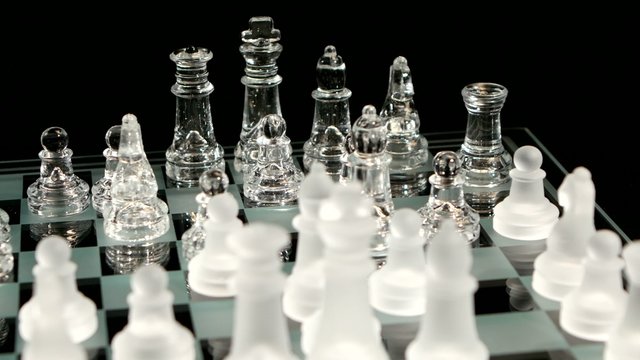 4K. Move the elephant in chess  on black background.