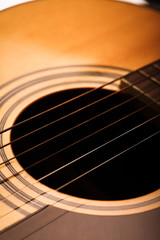 Acoustic guitar detail