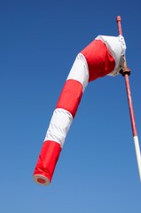 Red and white windsock © Arena Photo UK