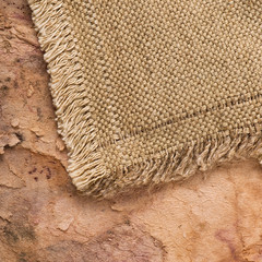 background of old cloth and old paper