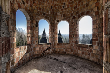 Obraz premium Abandoned room in the castle