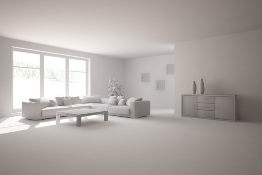 abstract grey interior