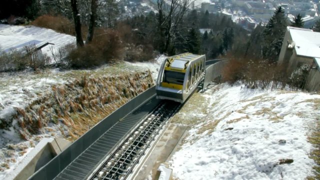 Train of Hungerburgbahn. Innsbruck, Austria