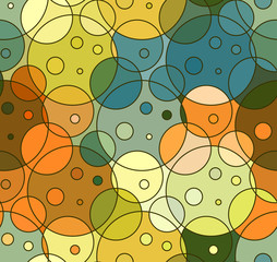 Fototapeta na wymiar Abstract vector seamless background of circles