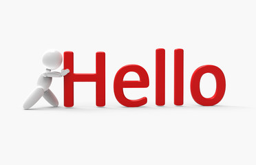 new 3D people pushes inscription