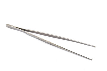 forceps on white background