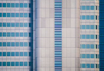 Facades of skyscrapers in Frankfurt, Germany